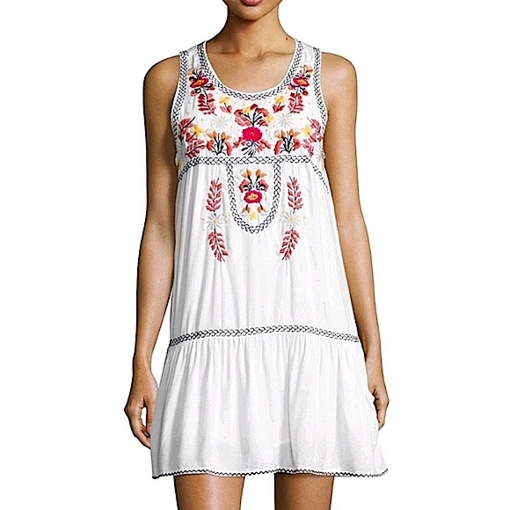 Lovers + Friends Embroidered Babydoll Dress size Small